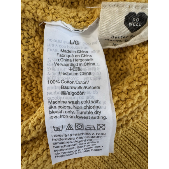 Madewell Ruffle-Strap Knit Sweater Mustard Yellow Boho Tank Size Large - Picture 7 of 7